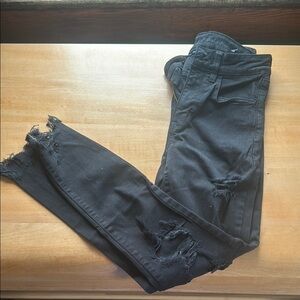 American eagle black skinny stretch jeans